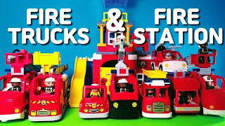 LEGO DUPLO FIRE ENGINE FIRE TRUCKs FIRE STATION