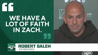 Robert Saleh wants to make it clear that Zach Wilson is their QB | CBS Sports