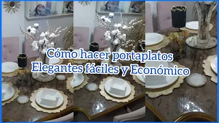 IDEAS PARA HACER PORTAPLATOS/PLATOBASE/ ECONÓMICOS Y ELEGANTES/Mariapia en Casa