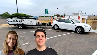 Towing a camper 400 miles in a Tesla Model Y