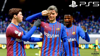 FIFA 22 | PS5 | Barcelona vs Borussia Dortmund | UEFA Europa League Final | Gameplay & Full match