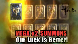 HUGE x2 SUMMONS! This LUCK is UNREAL! [Watcher of Realms]