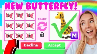 Trading ALL My *NEW* BUTTERFLY PETS in Adopt Me! (WINS ONLY)