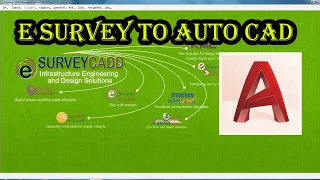 how to calculate earthwork by e-survey to autocad |#CivilSurveyEngineeringAP