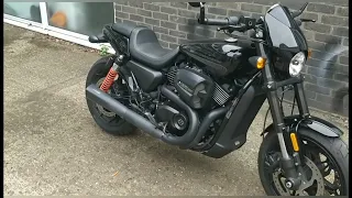 Harley Davidson, street rod, exhaust, vance and hines, repacking, exhaust sound.