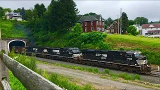Norfolk Southern freight at Horseshoe Curve, Altoona, Gallitzin, and Cresson
