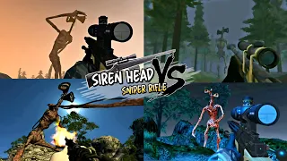 Siren Head vs Sniper Rifle - Compilation