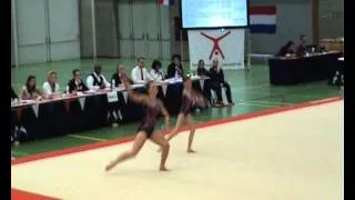 Acrogym NK 2012, WP 11-16, Danisha en Myrthe, tempo