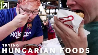 TRYING HUNGARIAN FOOD IN THE GREAT MARKET HALL BUDAPEST 🇭🇺// SUMMER 18' [ VLOG ]