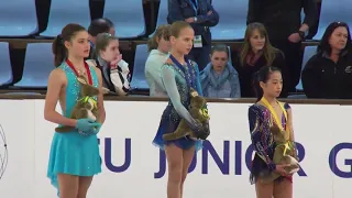 Alexandra Trusova / ISU Junior Grand Prix Brisbane 2017 Victory ceremony