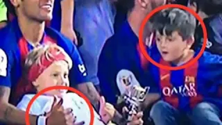 Messi son is copy at neymar