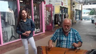 Emanne Beasha from America's Got Talent joined Vladimir Gorodkin at Fisherman's Village, Florida