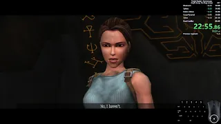 Tomb Raider Anniversary Speedrun - Any% No Bug Jump 23:08 RTA w/o Loads