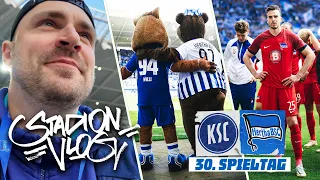 Unsere BFFs behalten die PUNKTE 🥺💙🤍 Karlsruher SC vs. Hertha BSC - STADION VLOG 🏟⚽