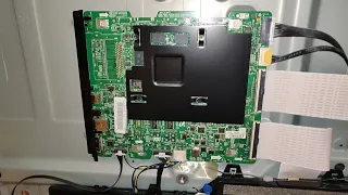 Samsung  55 inch LED smart TV repair | Vertical Lines | UN55KS8000 | Resistors, TVS array defective