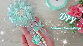 Очаровательные пышные бантики из атласной ленты и парчи. Cute, fluffy satin ribbon and brocade bows.