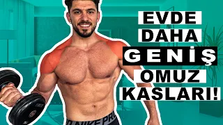 GENİŞ OMUZLAR İÇİN ANTRENMAN | EVDE DAMBIL OMUZ ANTRENMANI