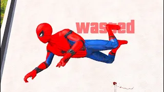 Spiderman vs Thanos GTA 5 Epic Wasted Jumps ep.75 (Euphoria Physics, Fails, Funny Moments)