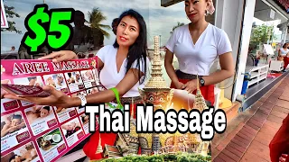 PATTAYA BEST $5 MASSAGE PARLOR 1 Hour Aree Special Massage 🔥