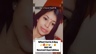 What I Eat In A Day🍌🍎🧀🍲🥛🍯DAY 40 | Navratri Fast Edition | Vanshita Singh |  #whatieatinaday #shorts