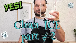 Чистый лед для коктейлей в морозилке, 100% прозрачный лед дома, How to make pure ice at home