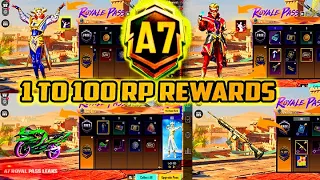 A7 ROYAL PASS // 1 TO 100 RP REWARDS // ACE 7 ROYAL PASS LEAKS ( A7 ROYAL PASS PUBG MOBILE/BGMI )🔥