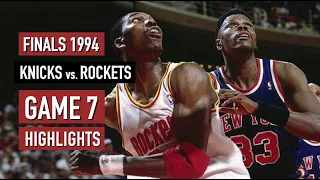 NBA Finals 1994. Game 7 New York Knicks vs Houston Rockets - Full Game Highlights HD