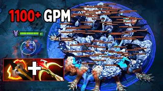 RIki Battlefury + Deadalus 59Kills Insane Farm 1100GPM Dota 2