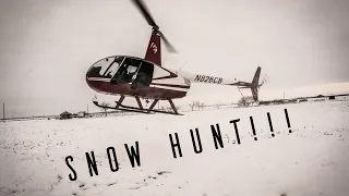 Miller Group Helicopter Hog Hunts in the Snow!