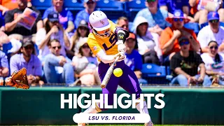 LSU Softball Wins In Extra Innings vs. No. 10 Florida | Highlights