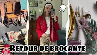 DIMANCHE BROCANTE : Vlog + HAUL try-on. #haulbrocante #haulfriperie #brocante