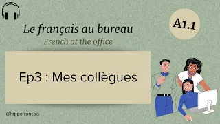 Le français au travail - Ep3 : Mes collègues | French for work | A1.1