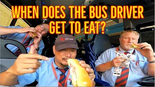 How do bus drivers eat on long trips