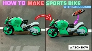 How to make amazing super motorbike with cardboard || cardboard sports bike || DIY || #craft #viral