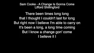 Lifford Shillingford - A Change Is Gonna Come Lyrics (Sam Cooke) BGT 2018 GOLDEN BUZZER !