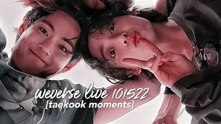 taekook weverse live 101522