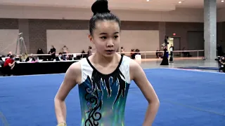 1st Place USAG Level 8 Floor Routine | Vicki Zhou | 2021 Regional 6 Championship