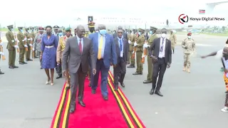 President RUTO WARMLY RECEIVED IN UGANDA days after Museveni's son Muhoozi 'threatened' Kenya!!