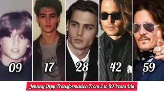 Johnny Depp Transformation From 2 to 59 Years Old .