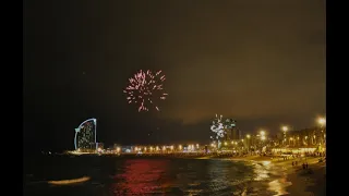 Sant Joan Festival/Barcelona beach fireworks
