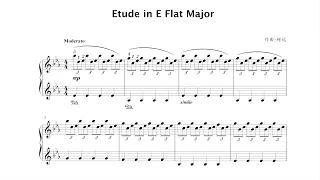 Etude in E-flat Major - original piano composition