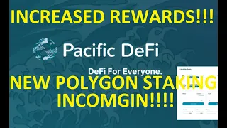 BlueZilla 100x IDO, Pacific Defi UPDATE! Increased LP Yield Rewards! 2 NEW POOLS INCOMING on MATIC!