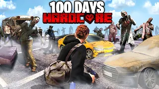 I Survived 100 DAYS In a ZOMBIE APOCALYPSE In GTA 5 RP..