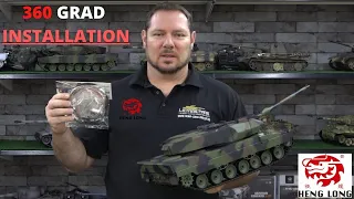 RC Model Tank Leopard 2 A6 1/16 Upgrade Heng Long 360 Degree KIT Workshop Installation