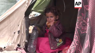 People who've fled fighting live in dire conditions