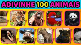 🦁Adivinhe 100 Animais Em 5 Segundos Do Nível Fácil Até o Nível HARD🦓