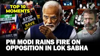 From ‘Ghamandia’ jibe to ‘Congress No Confidence’ | Top 10 moments from PM Modi’s Lok Sabha Speech