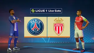 FIFA 22 - PSG vs AS Monaco Full Match | Ligue 1 22/23 [PC]