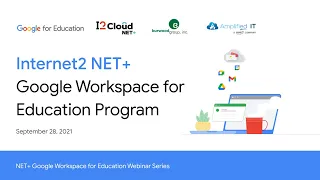 Internet2 NET+ Google Workspace for Education Program