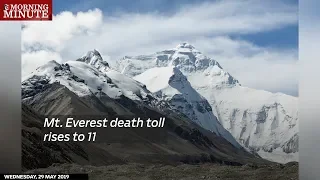 Mt. Everest death toll rises to 11